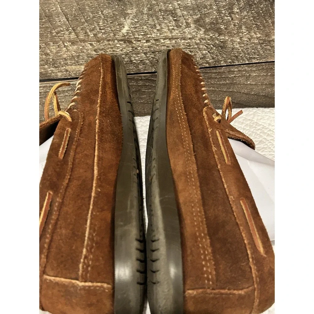 Men's Minnetonka Essential Hardsole Brown Ruff Size‎ 12